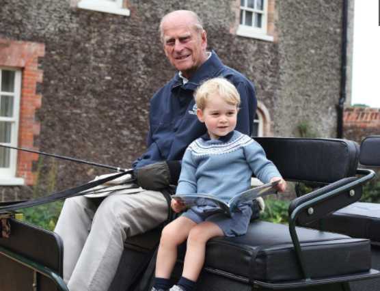 prince philip prince george 2015