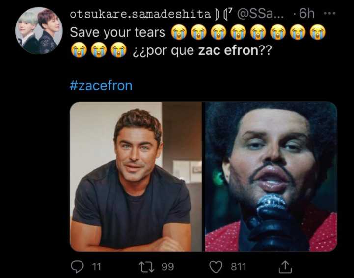 zac efron the weeknd feo