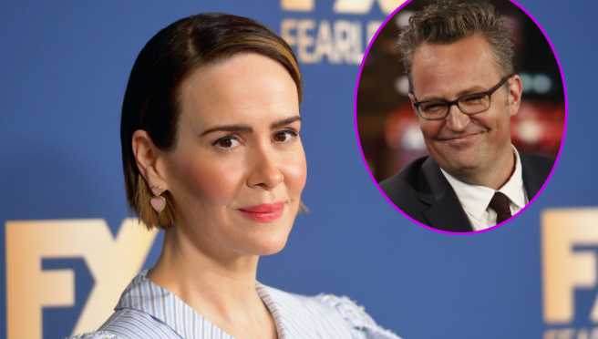 Sarah Paulson recuerda encuentro incómodo con Matthew Perry