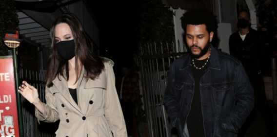 Angelina Jolie y The Weeknd juntos