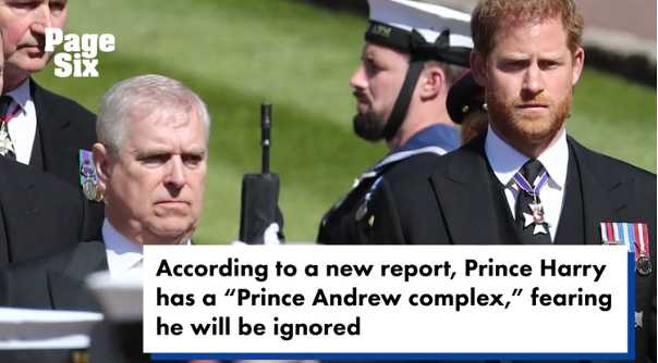 prince harry tiene complejo de principe andrew teme ser ignorado