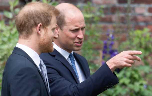 William y Harry reunidos en la inauguración de la estatua de Diana