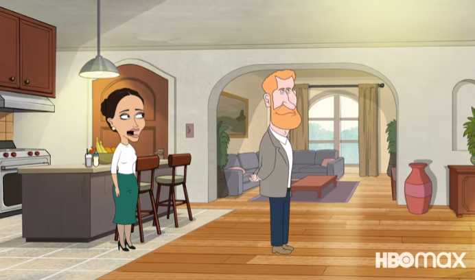 Meghan y Harry en la serie animada The Prince de HBO Max