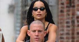 Channing Tatum y Zoe Kravitz en bici por NYC, saliendo?