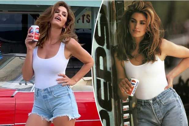 Cindy Crawford recreó su famosa publicidad de Pepsi por caridad