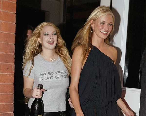 Drew y Cameron en 2003
