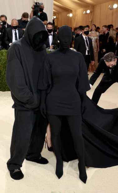 kanye kim met gala 2021