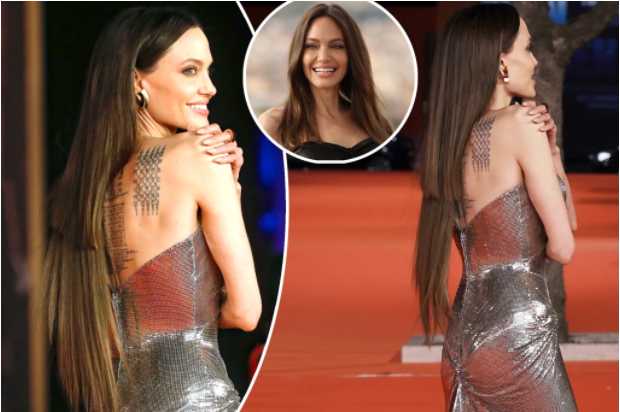Angelina Jolie y sus extensiones de cabello disparejas