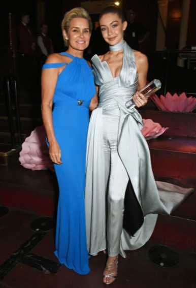 Yolanda y Gigi Hadid en un evento