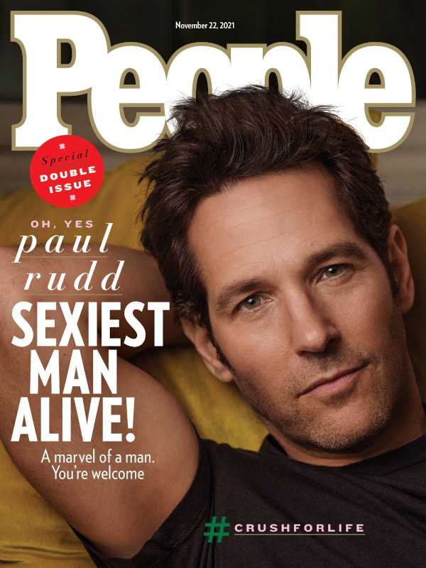 Paul Rudd en la portada de People Sexiest Man Alive! 2021