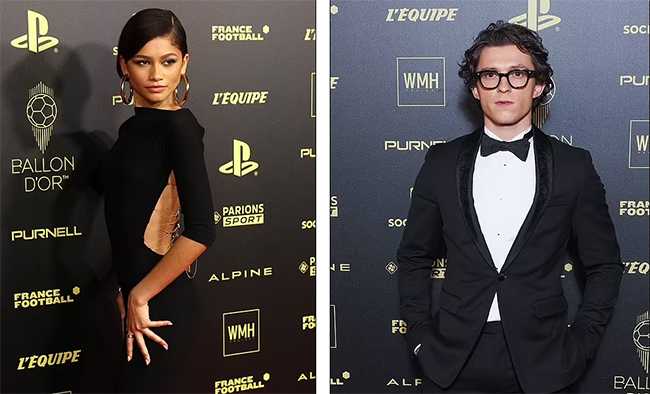 Zendaya y Tom Holland debutan como pareja en el Balón de Oro