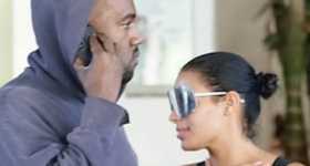 Kanye West de shopping con la copia de Kim
