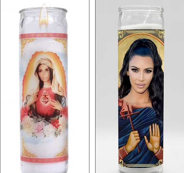 velas de kim k virgen maria