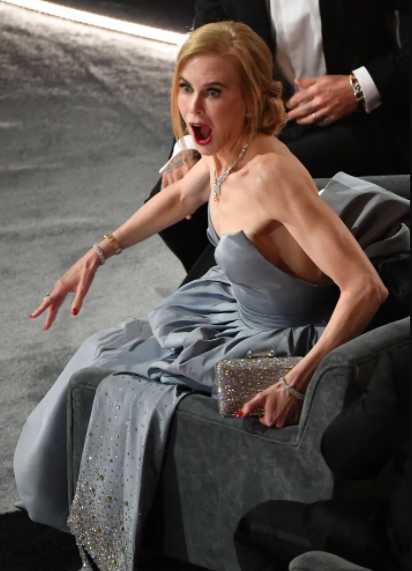 Nicole kidman reaccion oscars