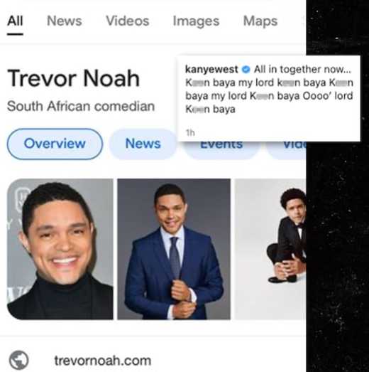 kanye insulta tevor noah