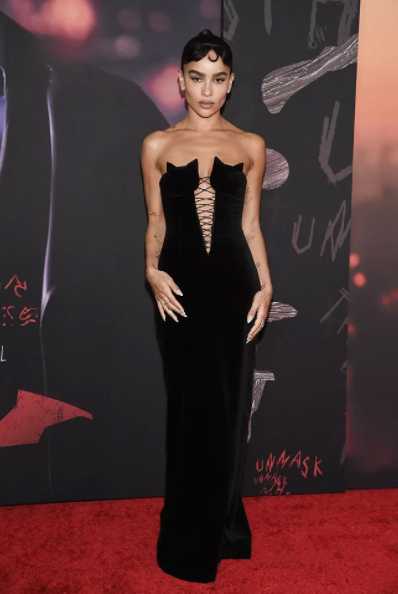 zoe kravitz the batman premier