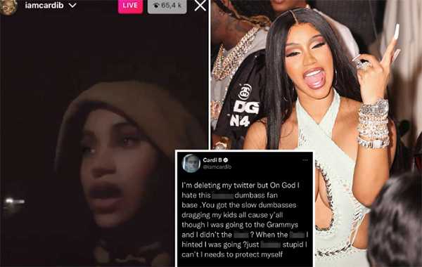 Cardi B borra su twitter tras pelea con fans