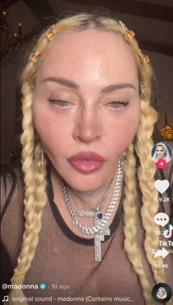 madonna cara perturbadora tik tok