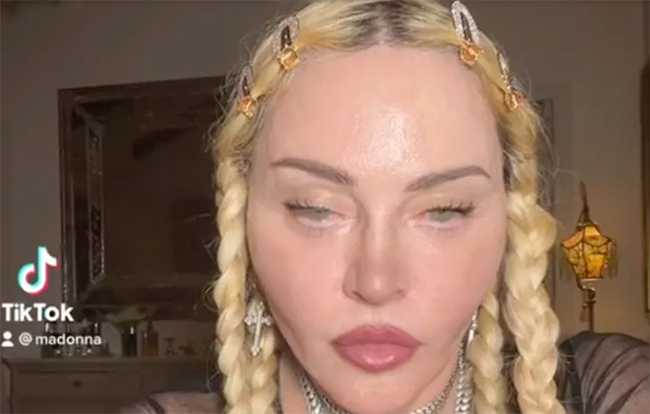 Madonna y su perturbadora cara en TikTok