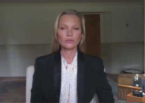 Kate Moss declaró en el juicio de Johnny