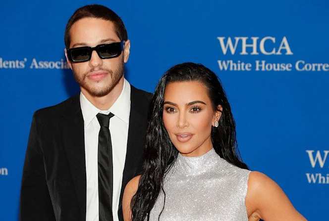 Kim Kardashian y Pete Davidson debutaron en la red carpet de la WHCD