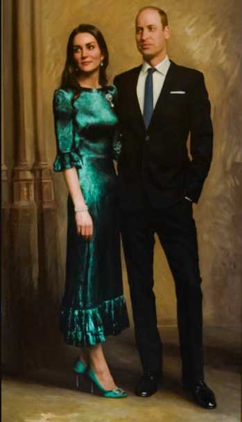 kate middleton principe william retrato oficial