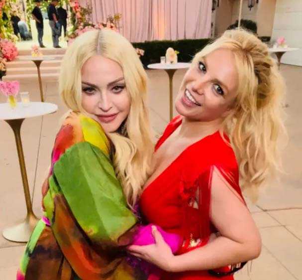 Madonna y Britney en su boda con Sam