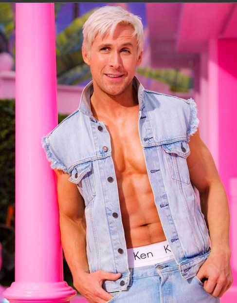 Ryan Gosling como Ken en la película de Barbie