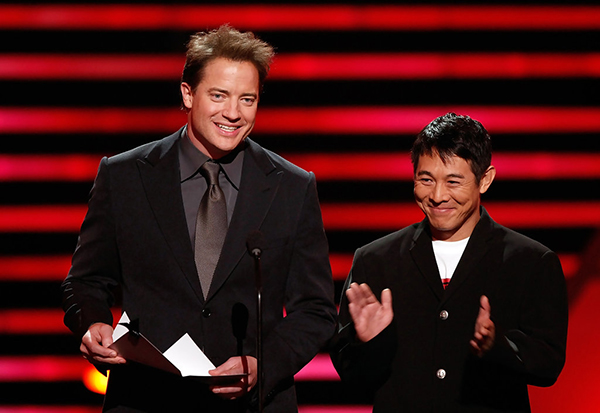 Brendan Fraser y Jet Li en los ESPY Awards 2008