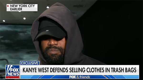 kanye defiende vender ropa trash bag