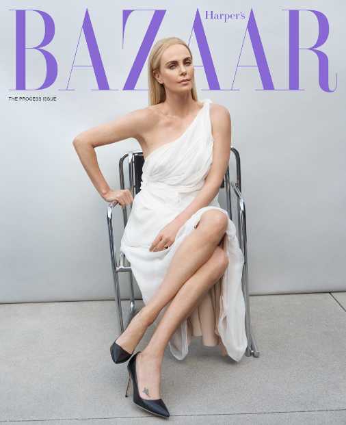 charlize theron harpers bazaar cover