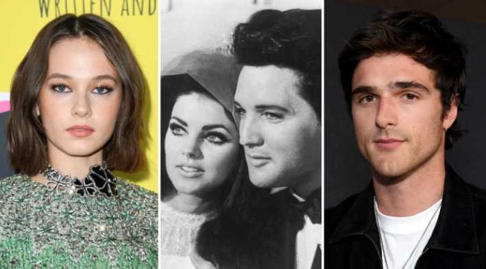 Jacob Elordi es Elvis y Cailee Spaeny es Priscilla en Priscilla de Sofia Coppola