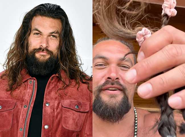 Jason Momoa se corta el cabello por una buena causa