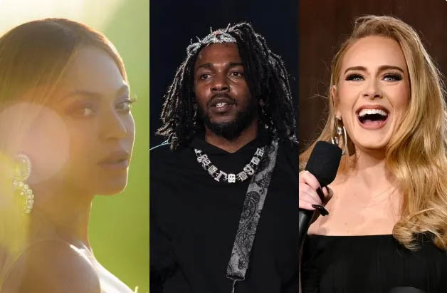 beyonce kendrick adele grammys noms