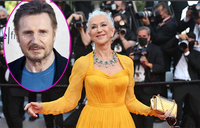 Helen Mirren recordó su romance con Liam Neeson