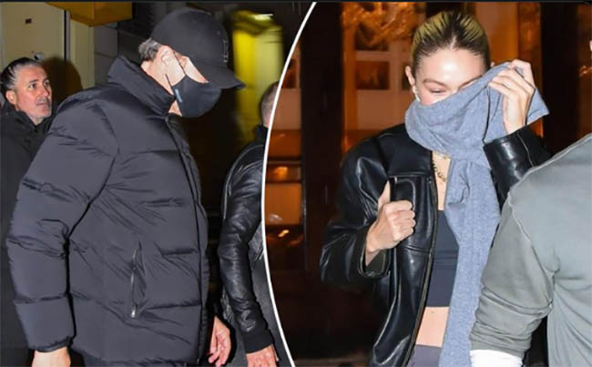 leonardo dicaprio gigi hadid saliendo nyc restaurante