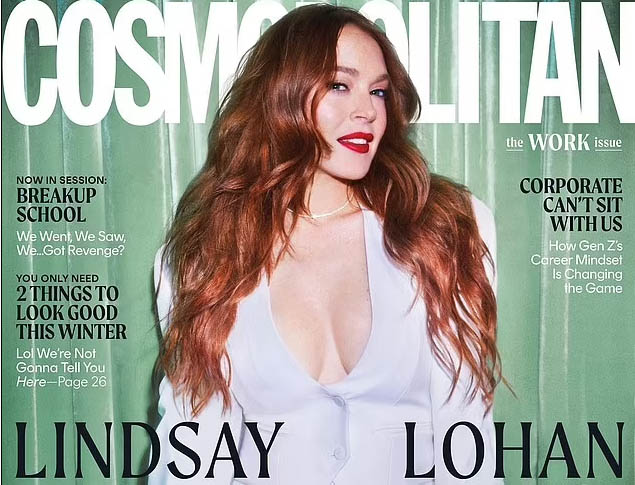 Lindsay Lohan hermosa regresa en Cosmopolitan