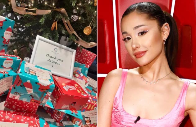 Ariana Grande envió regalos a niños en Manchester