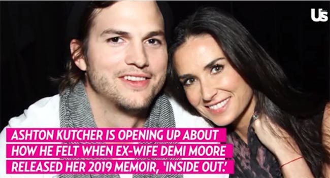 ashton kutcher furioso por el libro de memorias de demi moore