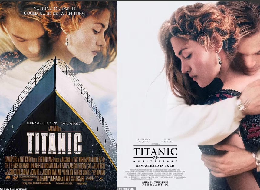 comparacion posters titanic