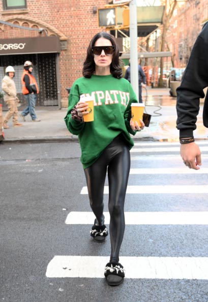 hilaria baldwin sweater coffee