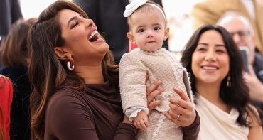 Priyanka Chopra con su hija Malti Marie