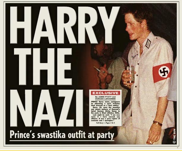 the sun cover harry the nazi