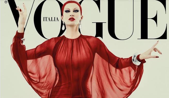 Gisele Bundchen irreconocible en Vogue Italia