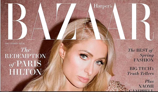 paris hilton harpers bazaar instinto maternal