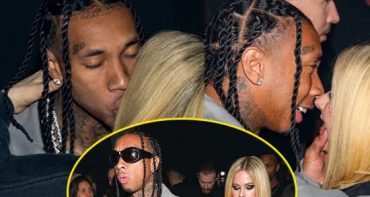 Avril Lavigne besa a Tyga en París