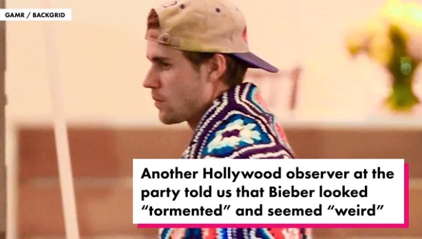 Justin Bieber va con una manta a la Vanity Fair Oscar Party