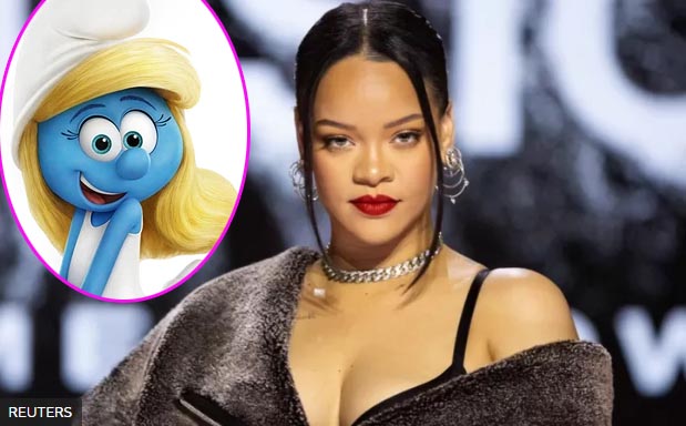 rihanna sera pitufina nueva peli animada pitufos