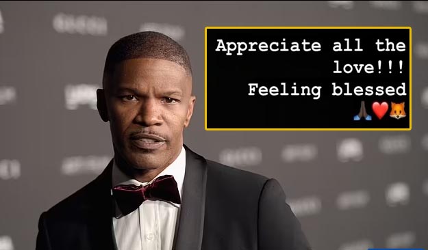 Jamie Foxx agradece a sus fans tras emergencia médica