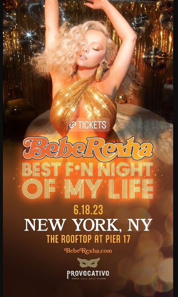 bebe rexha concert poster